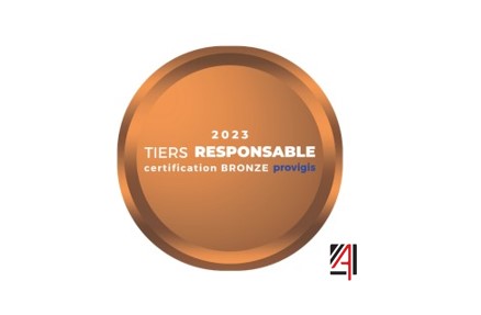 Médaille Bronze - Label Fournisseur Provigis 2023.